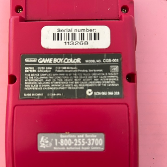 Red Game Boy Color made in China no games - Picture 3 of 7